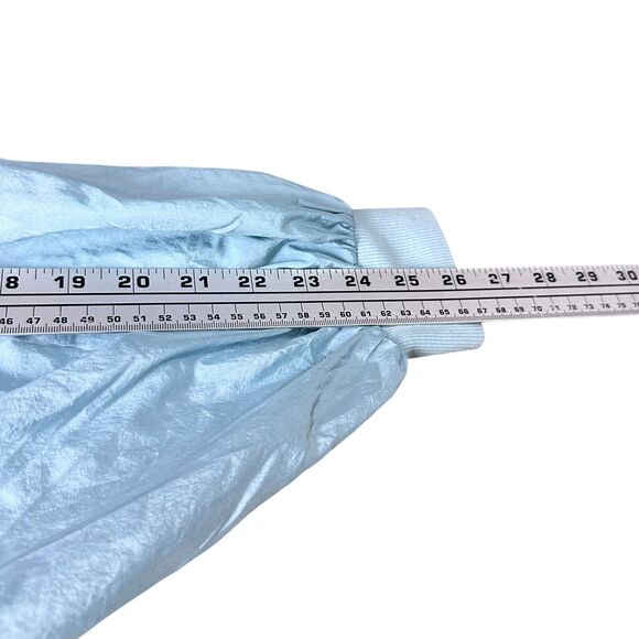 Free People FP Movement On The Rise Windbreaker Crop Jacket Women’s Small Blue - Picture 8 of 9